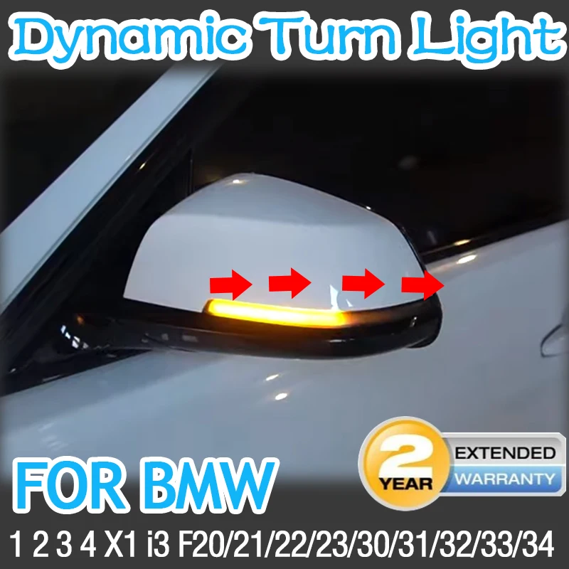 para a BMW 1 2 3 4 X1 Série M F20 F30 F34 F36 E84 F87 i3 Dinâmico Preto LED pisca Sequencial Espelho Retrovisor Luz 0