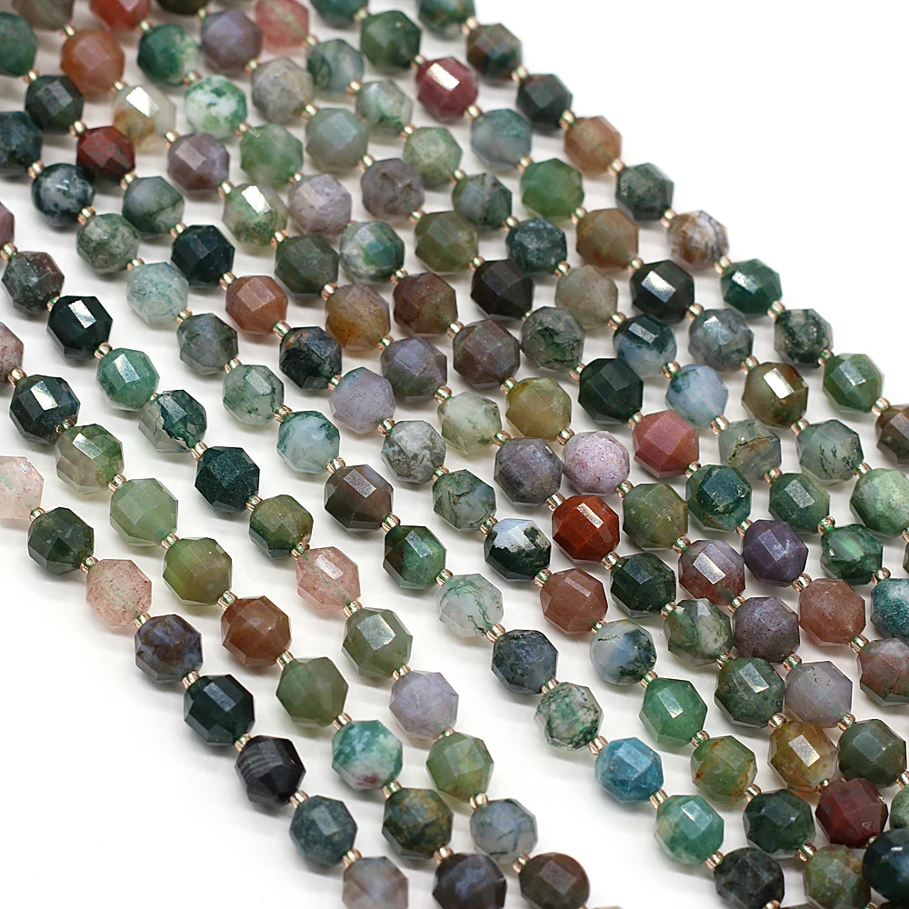 Naturais Semi-preciosas e Grânulos de Pedra Redonda Índia Agates de Cristal Espalhados Contas para DIY Colar Pulseira Fazer Jewelry8mm 0