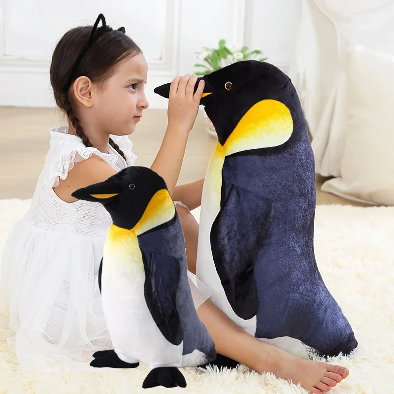 25-55 cm Realistas Pinguim de Pelúcia do Animal Bonito Pinguim de Pelúcia Macia Boneca Bebê Brinquedos para as Crianças Brinquedos Kawaii Bebê Presentes de Aniversário 0