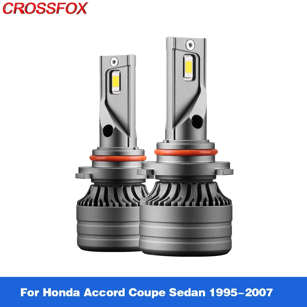 Faróis de LED Para Carros Lâmpadas de 12V Branco 6000K COB HB3 9005 9006 HB4 Luzes de Faróis Para Honda Accord Coupe e Sedan 1995-2007