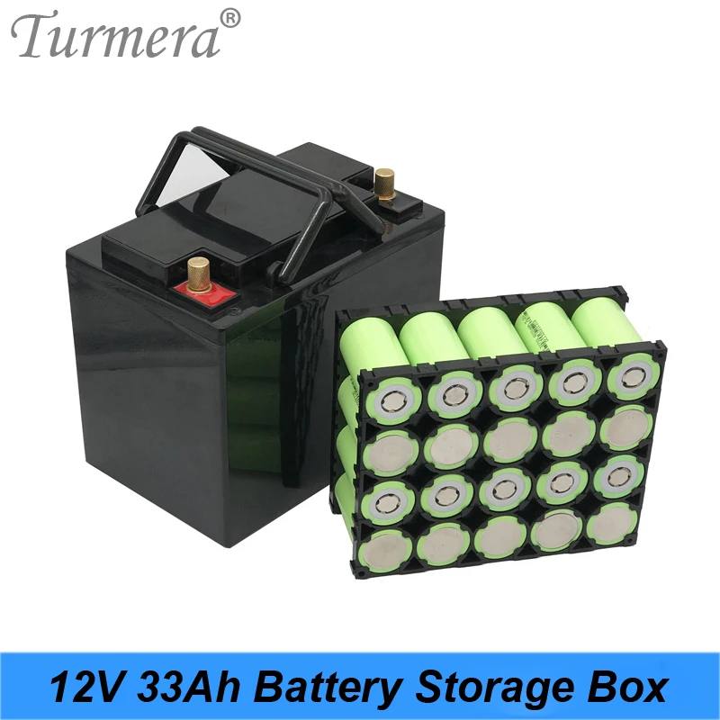 Turmera 12V 33A Bateria de Armazenamento de Caixa com o 4S 100A Equilíbrio BMS 4X5 32700 Lifepo4 Suporte para Bateria de Níquel para UPS ou Solor o Uso do Sistema de